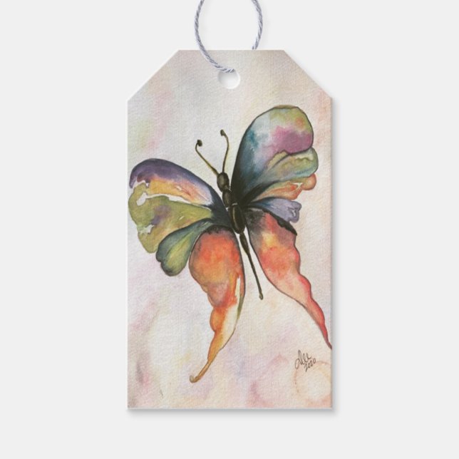 Butterfly Happiness Gift Tag (Front)