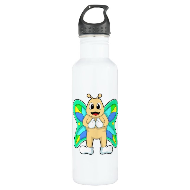 Butterfly happy 710 ml water bottle (Front)