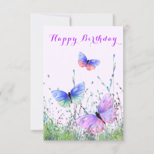 Butterfly Happy Birthday Card
