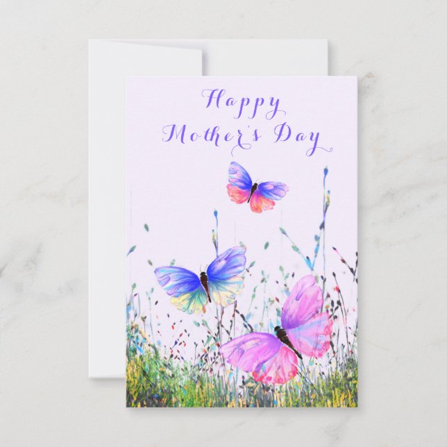 Butterfly Happy Mother's Day Card (Front)