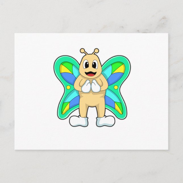 Butterfly happy postcard (Front)