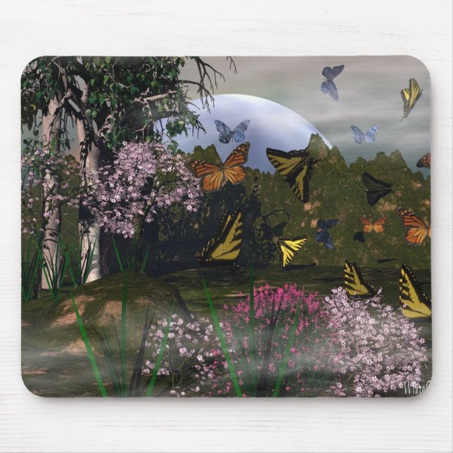 Butterfly Haven Mouse Mat (Front)