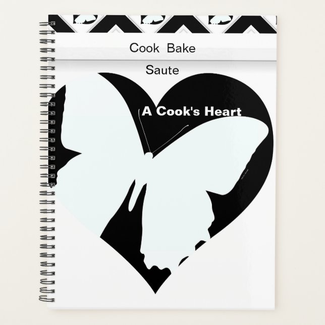 Butterfly Heart Cook Bake Saute Planner (Front)