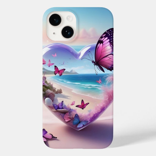 Butterfly Heart Escape – Ocean Dream  Case-Mate iPhone Case (Back)