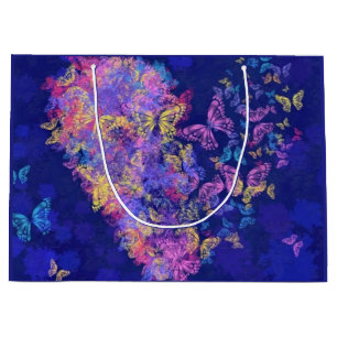 Butterfly Heart - Love - Large Gift Bag