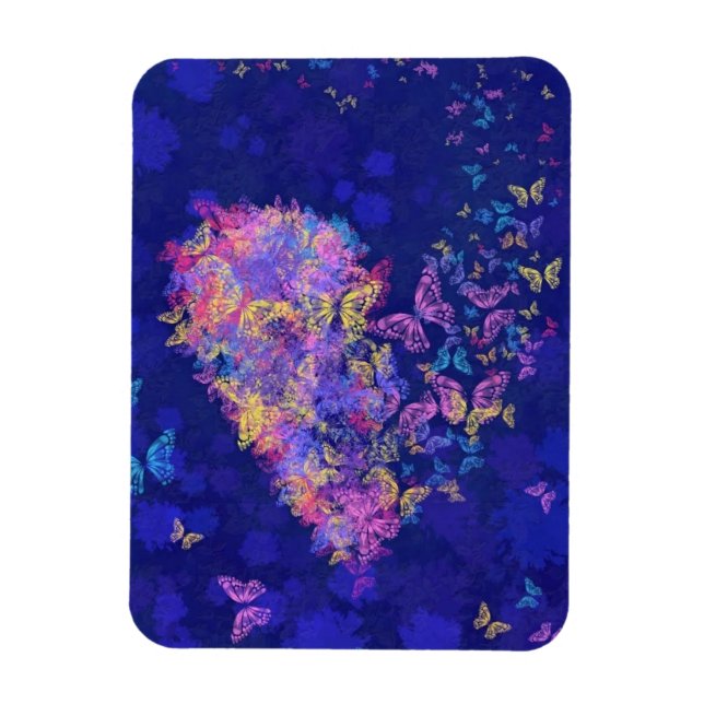 Butterfly Heart - Love Magnet (Vertical)