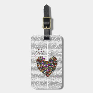 Butterfly Heart Luggage Tag