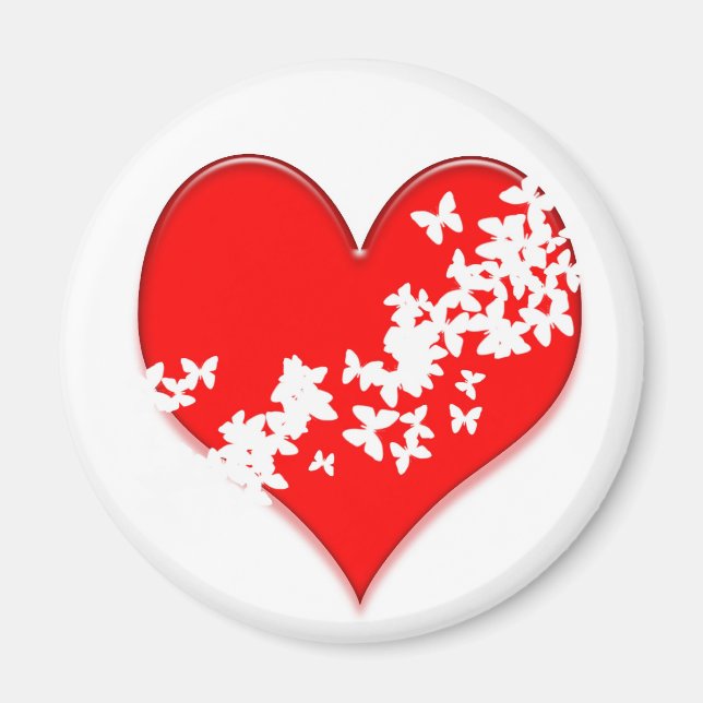Butterfly Heart Magnet (Front)
