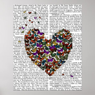 Butterfly Heart Poster