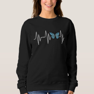 Butterfly Heartbeat Entomology for Butterflies Bug Sweatshirt