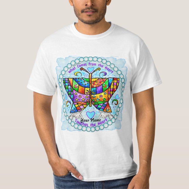 Butterfly Hearts  T-Shirt (Front)