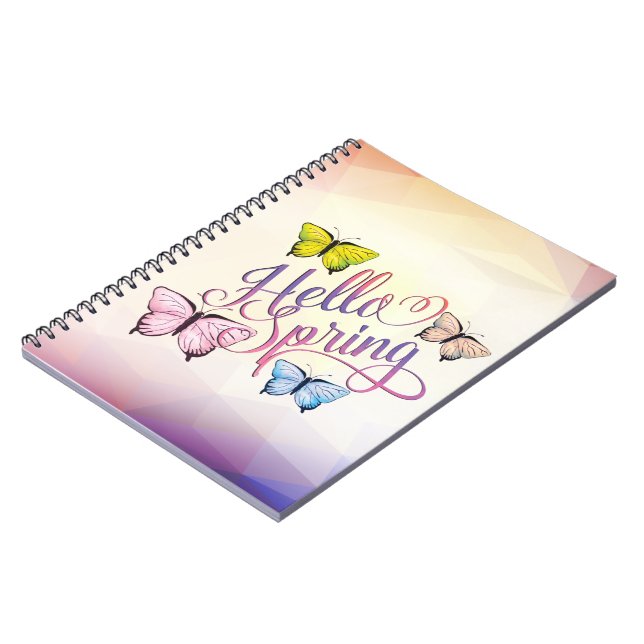 Butterfly Hello Spring Notebook (Left Side)