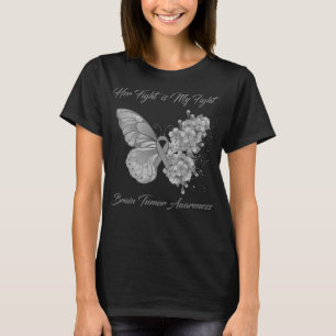 Butterfly Her Fight is My Fight Brain Tumour T-Shirt