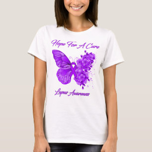 Butterfly Her Fight is My Fight Multiple Myeloma T-Shirt