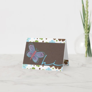 Butterfly Hi Notecard