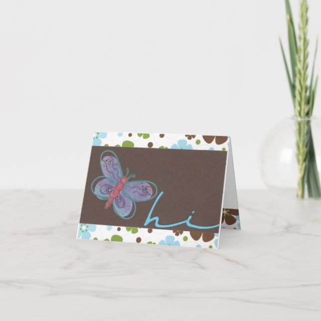 Butterfly Hi Notecard (Front)
