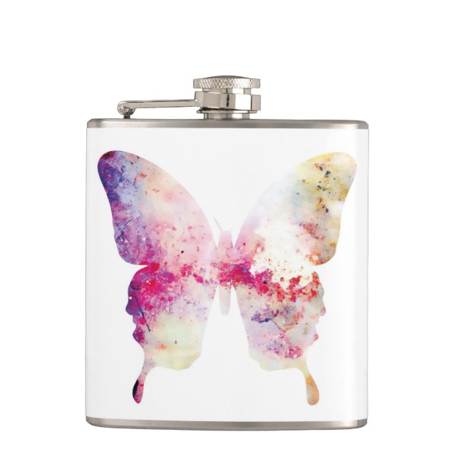Butterfly Hip Flask (Front)