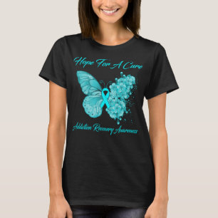 Butterfly Hope For A Cure Addiction Recovery  T-Shirt