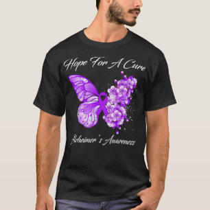 Butterfly Hope For A Cure Alzheimer’S Awareness T-Shirt