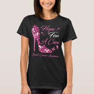 Butterfly Hope For A Cure Breast Cancer Warrior T-Shirt