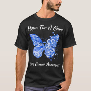 Butterfly Hope For A Cure Colon Cancer Awareness T-Shirt