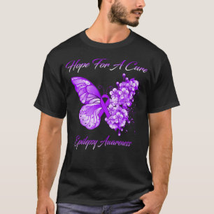 Butterfly Hope For A Cure Epilepsy Awareness T-Shirt