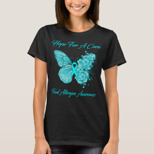 Butterfly Hope For A Cure Food Allergies Awareness T-Shirt