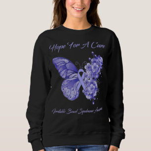 Butterfly Hope For A Cure Irritable Bowel Syndrome Sweatshirt