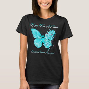Butterfly Hope For A Cure Ovarian Cancer Awareness T-Shirt