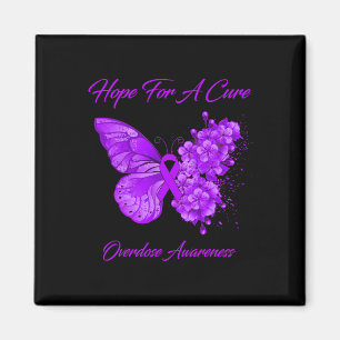 Butterfly Hope For A Cure Overdose Awareness Magnet