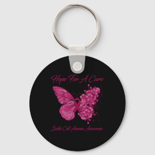 Butterfly Hope For A Cure Sickle Cell Anaemia Awar Key Ring