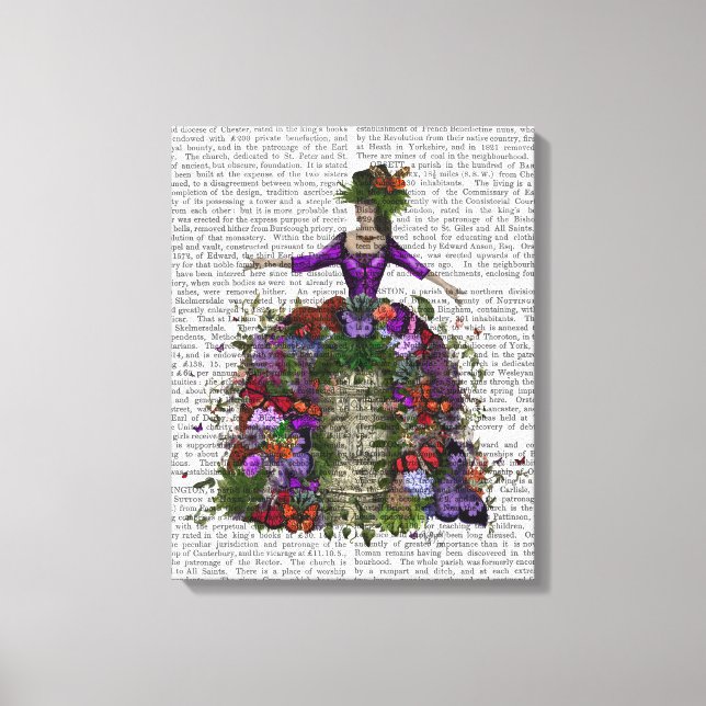 Butterfly House Queen Canvas Print (Front)