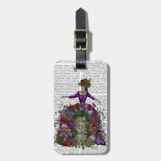 Butterfly House Queen Luggage Tag (Front Vertical)