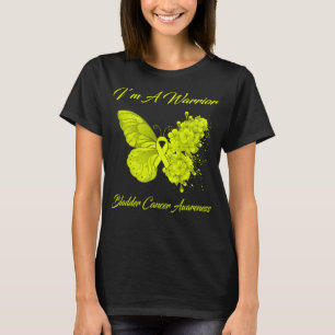 Butterfly I’m A Warrior Bladder Cancer Awareness T-Shirt