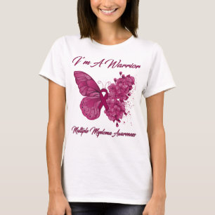 Butterfly I’m A Warrior Multiple Myeloma Awareness T-Shirt