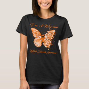 Butterfly I’m A Warrior Multiple Sclerosis Awarene T-Shirt