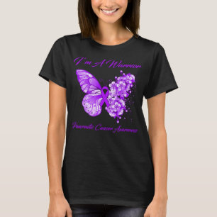 Butterfly I’m A Warrior Pancreatic Cancer  T-Shirt