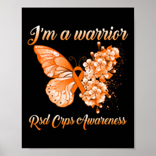 Butterfly I’m A Warrior RSD CRPS Awareness Poster