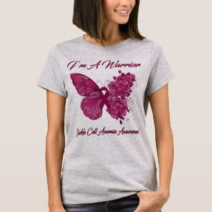 Butterfly I’m A Warrior Sickle Cell Anaemia T-Shirt