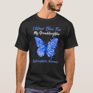 Butterfly I Wear Blue For My Granddaughter Hydroce T-Shirt