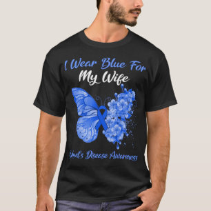 Butterfly I Wear Blue For My Son Charge Syndrome A T-Shirt