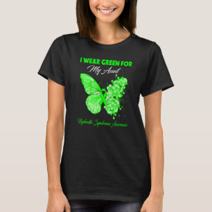 Butterfly I Wear Green For My Aunt Nephrotic Syndr T-Shirt