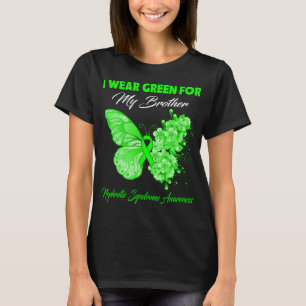 Butterfly I Wear Green For My Brother Nephrotic  T-Shirt