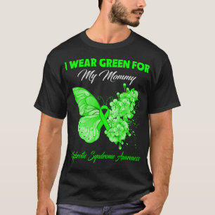 Butterfly I Wear Green For My Husband Nephrotic Sy T-Shirt
