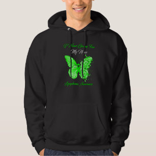 Butterfly I Wear Green For My Niece Lymphoma Aware Hoodie