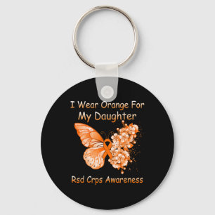 Butterfly I Wear Orange For My Daughter RSD CRPS A Key Ring