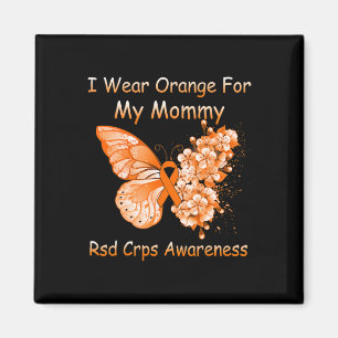 Butterfly I Wear Orange For My Mummy Rsd Crps Awar Magnet