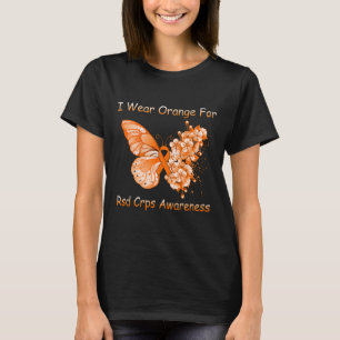 Butterfly I Wear Orange For Rsd Crps Awareness T-Shirt