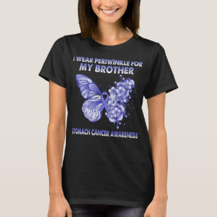Butterfly I Wear Periwinkle For My Brother Stomach T-Shirt