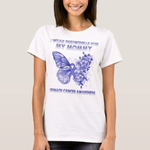 Butterfly I Wear Periwinkle For My Mum Stomach Can T-Shirt